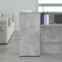 Armario de madera de ingeniería gris hormigón 50x45x103,5