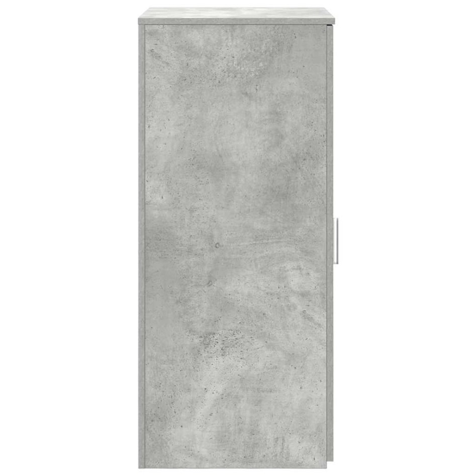 Armario de madera de ingeniería gris hormigón 50x45x103,5
