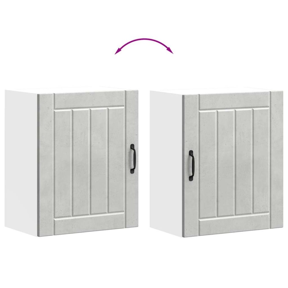 Armario de pared cocina Lucca madera contrachapada gris