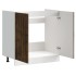 Mueble bajo fregadero Lucca madera contrachapada roble