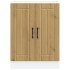 Mueble bajo para fregadero Lucca madera artesanal de