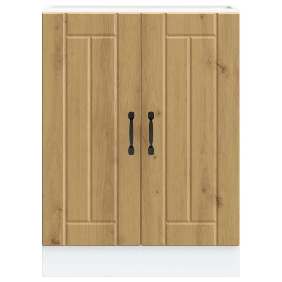 Mueble bajo para fregadero Lucca madera artesanal de