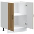 Mueble bajo para fregadero Lucca madera artesanal de