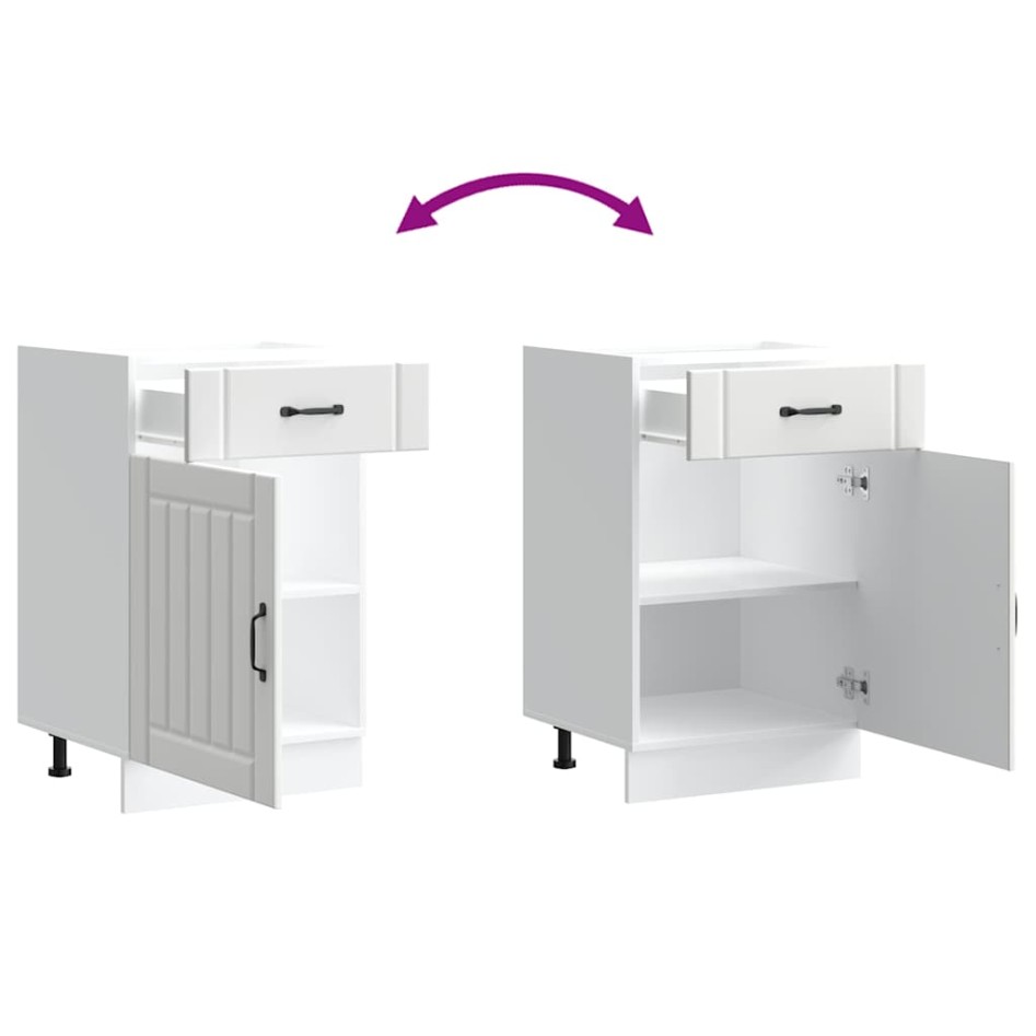 Mueble bajo de cocina Lucca madera de ingeniería