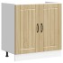 Mueble bajo fregadero Lucca madera contrachapada roble