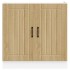 Mueble bajo fregadero Lucca madera contrachapada roble