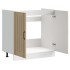 Mueble bajo fregadero Lucca madera contrachapada roble