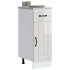 Mueble bajo de cocina Lucca blanca de alto