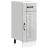 Mueble bajo de cocina Lucca madera contrachapada gris