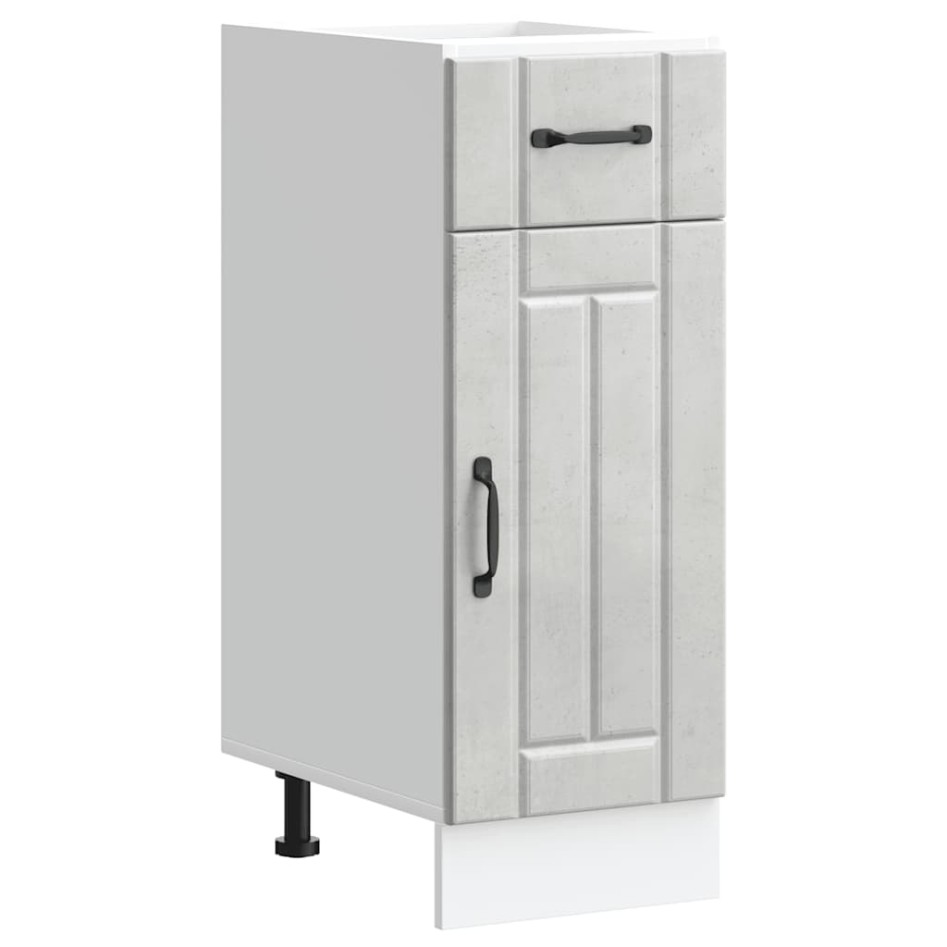 Mueble bajo de cocina Lucca madera contrachapada gris