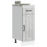 Mueble bajo de cocina Lucca madera contrachapada gris