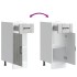 Mueble bajo de cocina Lucca madera contrachapada gris