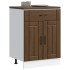 Mueble bajo de cocina Lucca roble