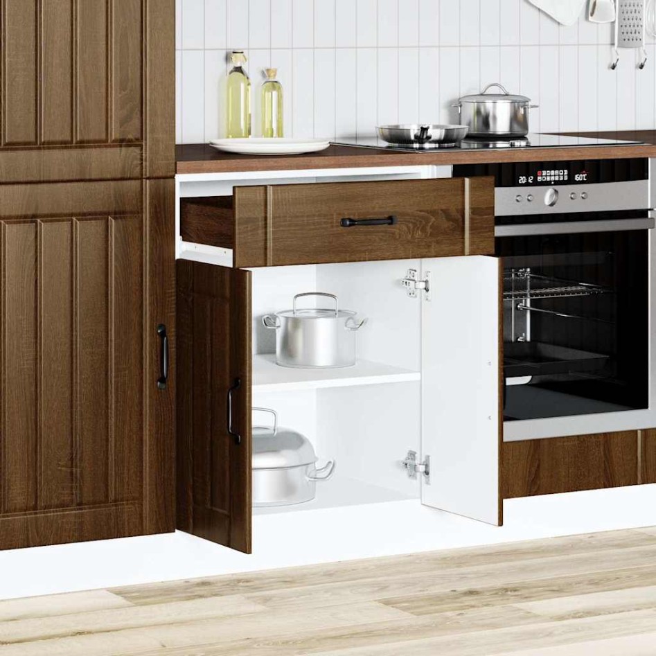 Mueble bajo de cocina Lucca roble