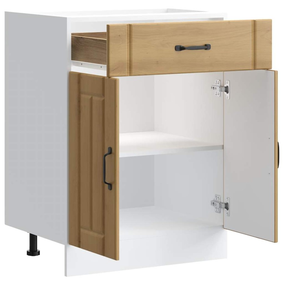 Mueble bajo de cocina Lucca roble