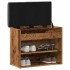 Banco zapatero madera de ingeniería madera vieja 62x32x50