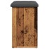 Banco zapatero madera de ingeniería madera vieja 62x32x50