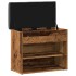 Banco zapatero madera de ingeniería madera vieja 62x32x50