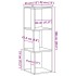 Mueble de esquina madera ingeniería roble artisan 33x33x100