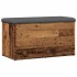 Banco con almacenaje madera ingeniería madera vieja 82x42x45