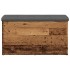 Banco con almacenaje madera ingeniería madera vieja 82x42x45