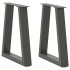 Patas para mesa de comedor en forma de V 2 uds antracita