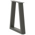 Patas para mesa de comedor en forma de V 2 uds antracita