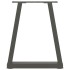 Patas para mesa de comedor en forma de V 2 uds antracita