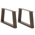 Patas para mesa de comedor en forma de V 2 uds acero