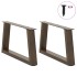 Patas para mesa de comedor en forma de V 2 uds acero