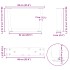 Patas para mesa de comedor forma V 2 uds negro 60x(30-31,3)
