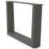 Patas para mesa comedor forma V 2 uds antracita 50x(30-31,3)