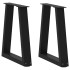 Patas para mesa de comedor en forma de V 2 uds acero
