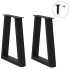 Patas para mesa de comedor en forma de V 2 uds acero