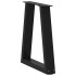 Patas para mesa de comedor en forma de V 2 uds acero