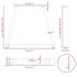 Patas para mesa de comedor en forma de V 2 uds acero