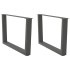 Patas para mesa de comedor en forma de V 2 uds antracita
