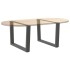 Patas para mesa de comedor en forma de V 2 uds antracita