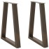 Patas para mesa de comedor en forma de V 2 uds acero