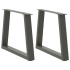 Patas para mesa de comedor en forma de V 2 uds antracita