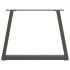 Patas para mesa de comedor en forma de V 2 uds antracita