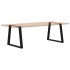 Patas para mesa de comedor forma V 2 uds negro 70x(72-73,3)