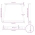 Patas para mesa de comedor forma V 2 uds negro 70x(72-73,3)