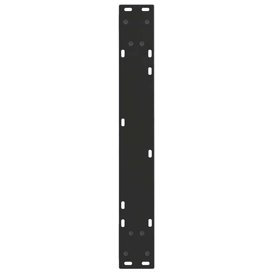 Patas para mesa de comedor forma V 2 uds negro 70x(72-73,3)