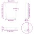 Patas para mesa de comedor forma V 2 uds negro 70x(72-73,3)