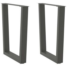 Patas para mesa de comedor en forma de V 2 uds antracita