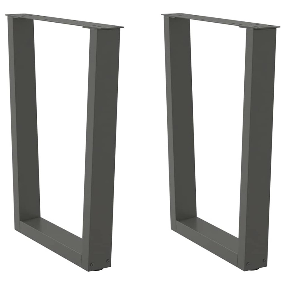 Patas para mesa de comedor en forma de V 2 uds antracita