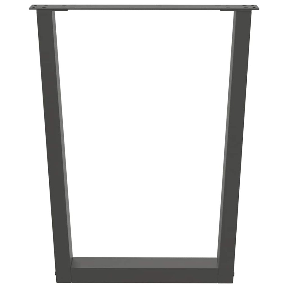 Patas para mesa de comedor en forma de V 2 uds antracita