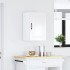 Armario pared cocina Porto madera ingeniería blanca alto