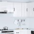 Armario pared cocina Porto madera ingeniería blanca alto